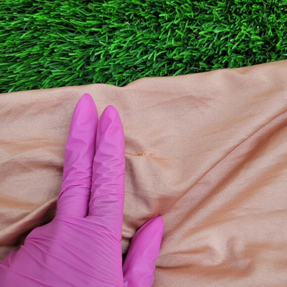 VTG 70s Munleigh Shirtmakers Qiana Nylon Button Shirt S/M 19x30 USA Salmon Pink - Picture 4 of 11